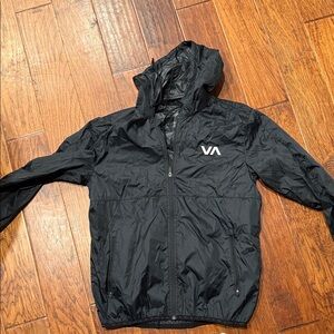 RVCA Dark Navy Windbreaker with Logo